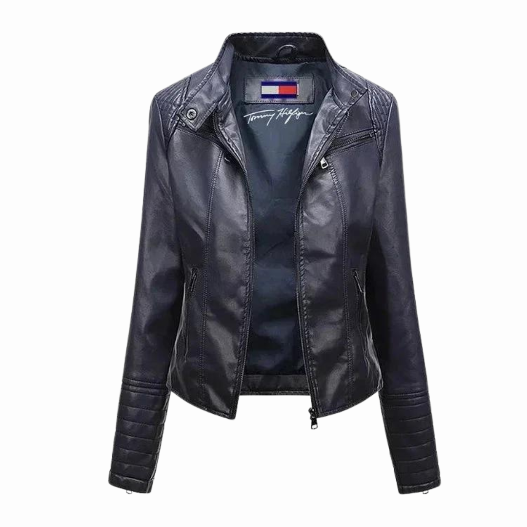 Giacca classica in pelle