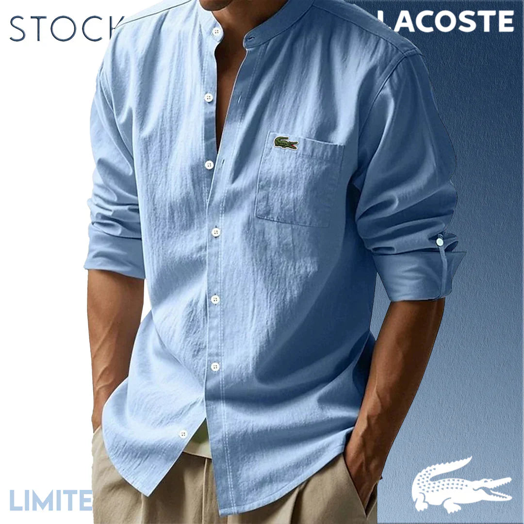 CAMICIE IN COTONE E LINO DA UOMO LACOSTE Mb