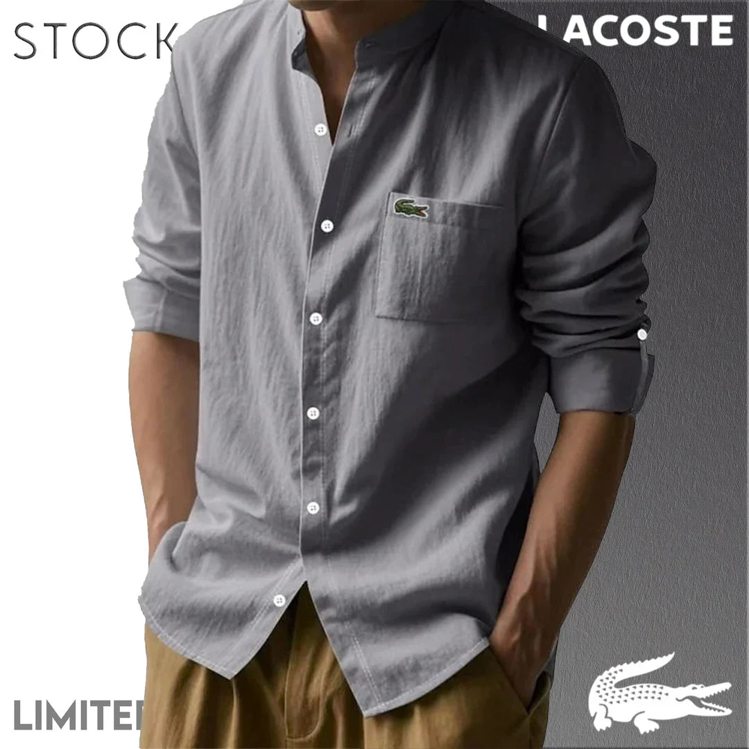 CAMICIE IN COTONE E LINO DA UOMO LACOSTE Mb