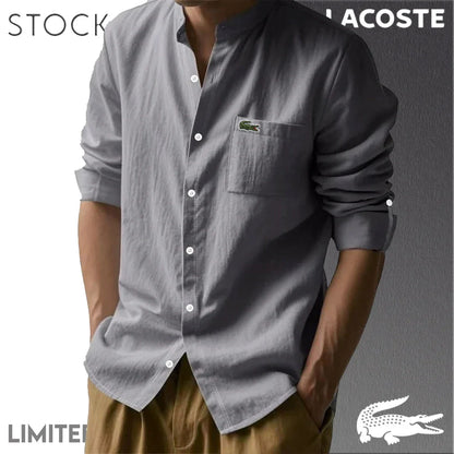 CAMICIE IN COTONE E LINO DA UOMO LACOSTE Mb