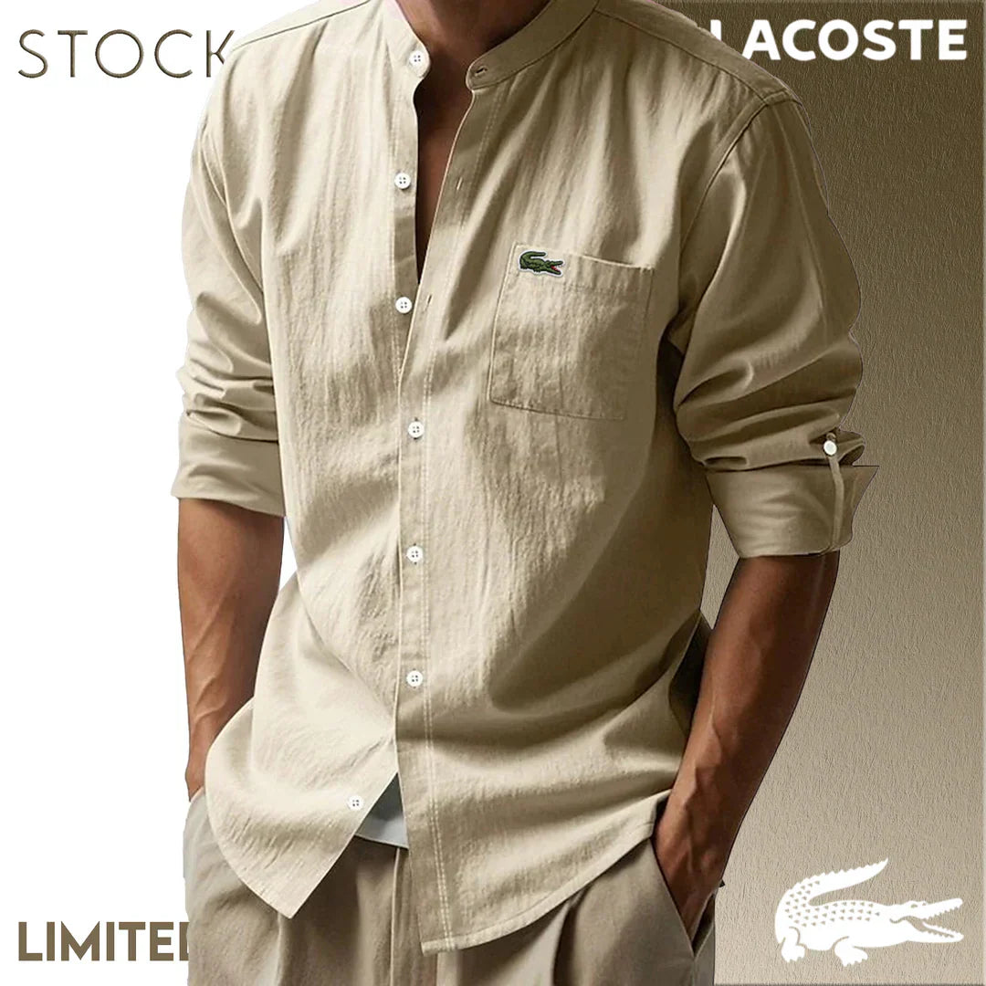 CAMICIE IN COTONE E LINO DA UOMO LACOSTE Mb