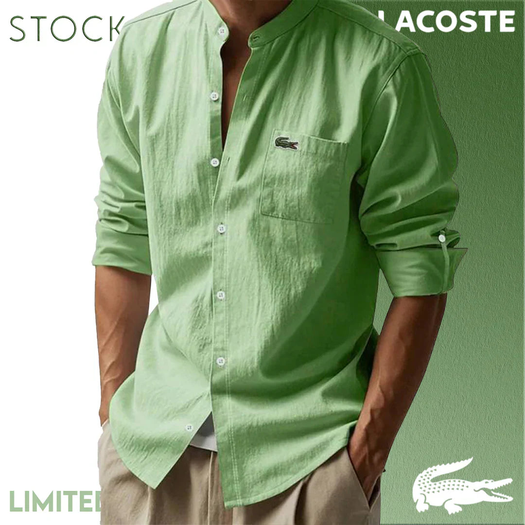CAMICIE IN COTONE E LINO DA UOMO LACOSTE Mb
