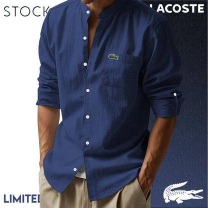 CAMICIE IN COTONE E LINO DA UOMO LACOSTE Mb