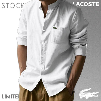 CAMICIE IN COTONE E LINO DA UOMO LACOSTE Mb
