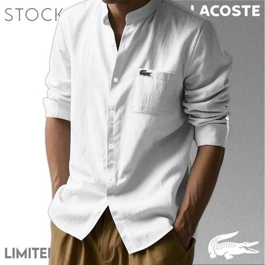 CAMICIE IN COTONE E LINO DA UOMO LACOSTE Mb