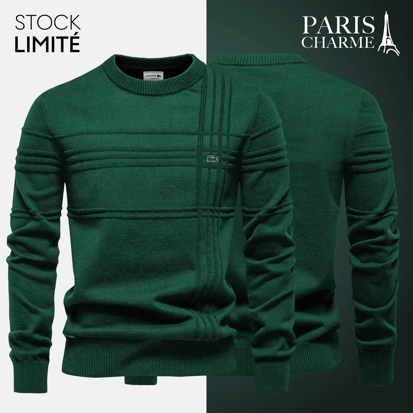 Pull Homme Texturé  (DÉSTOCKAGE)